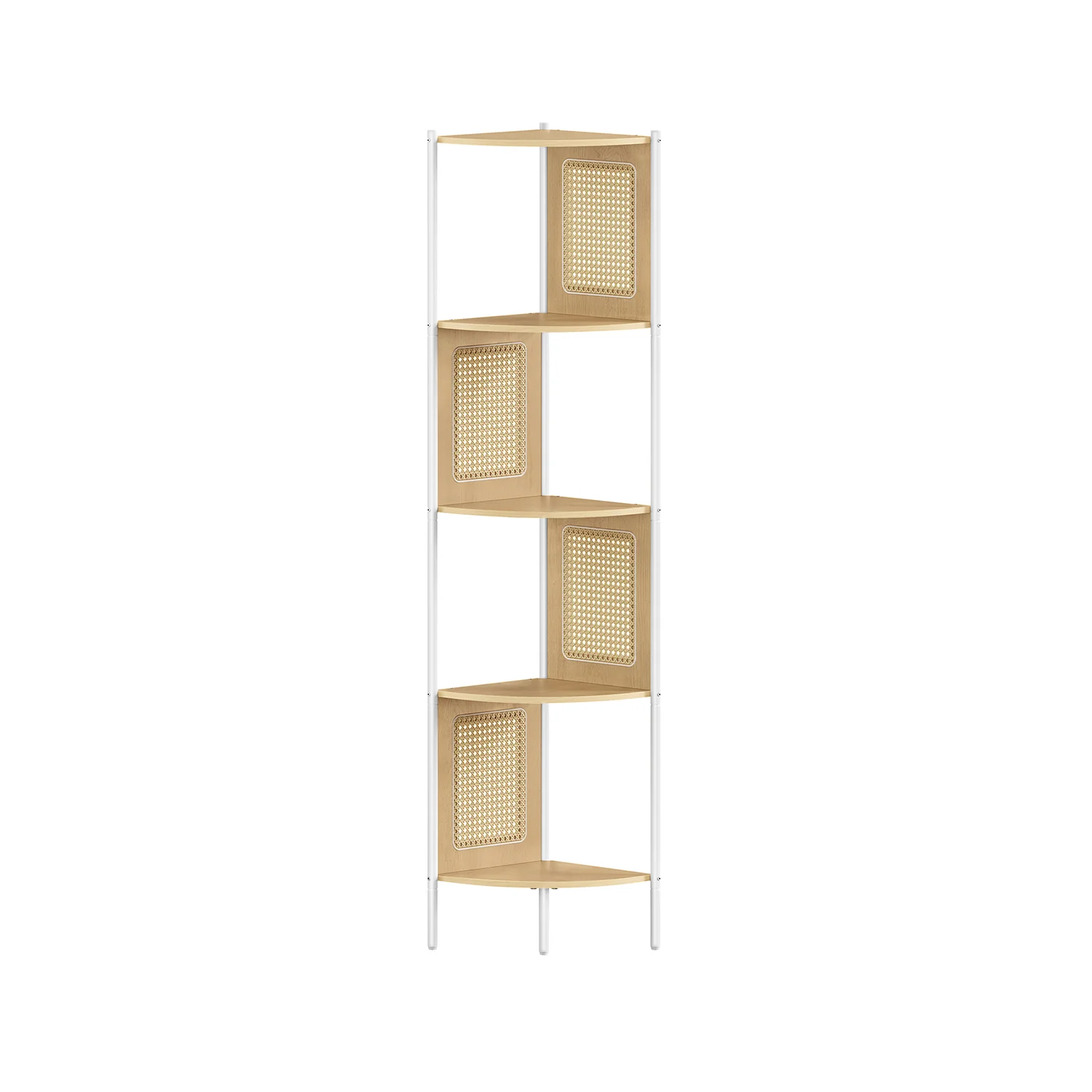 5-Tier Bookshelf, Small Corner Shelf, for Living Room Bedroom Study Kitchen - Image 3