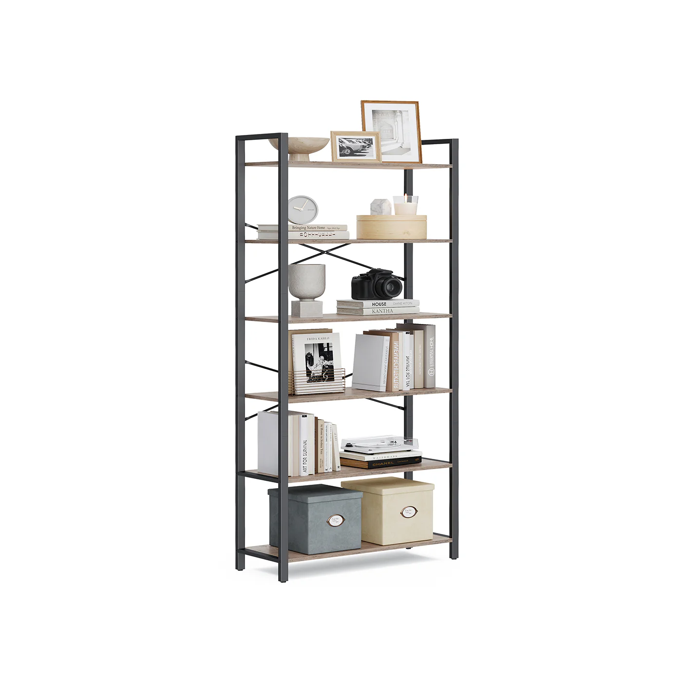 6-Tier Tall Bookshelf - Image 7
