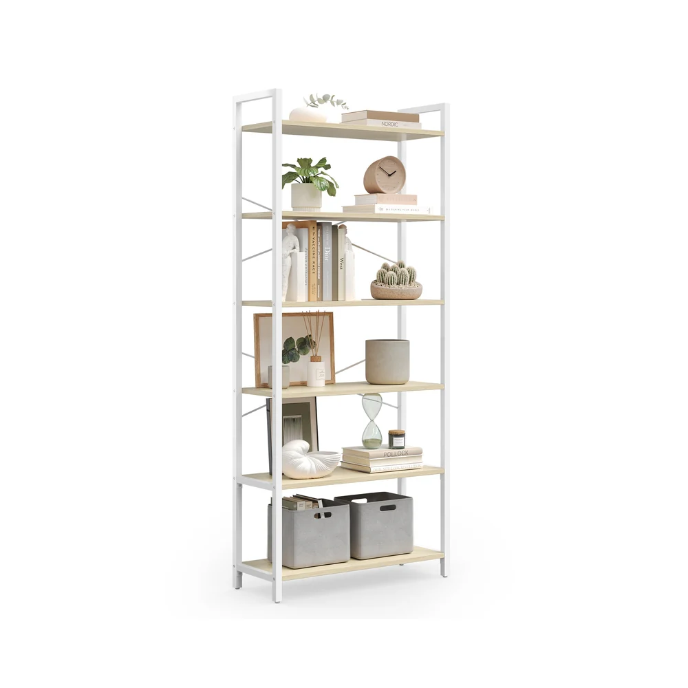 6-Tier Tall Bookshelf - Image 9