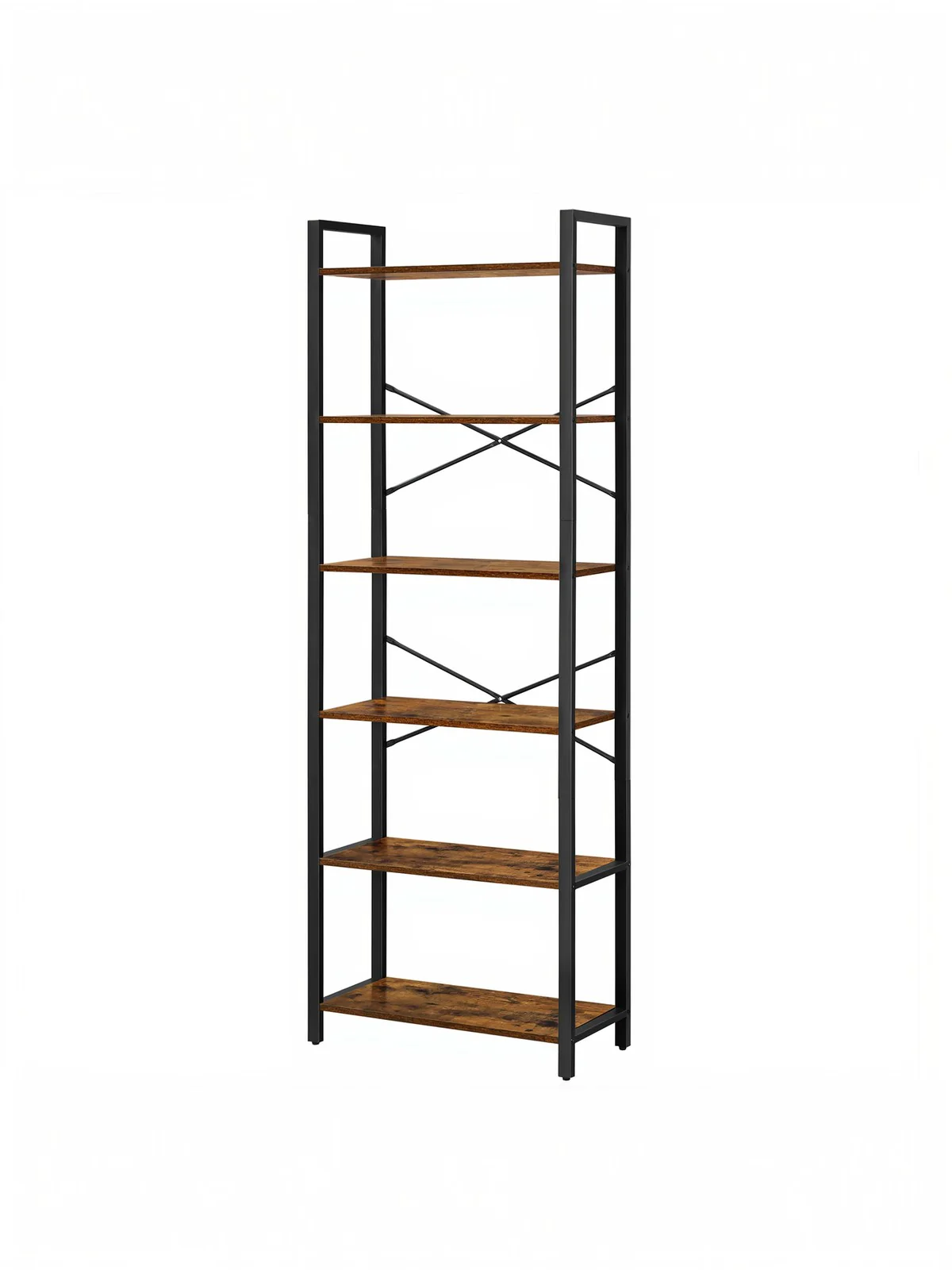 6-Tier Bookshelf, Freestanding Bookcase for Home Office, Living Room - Image 5