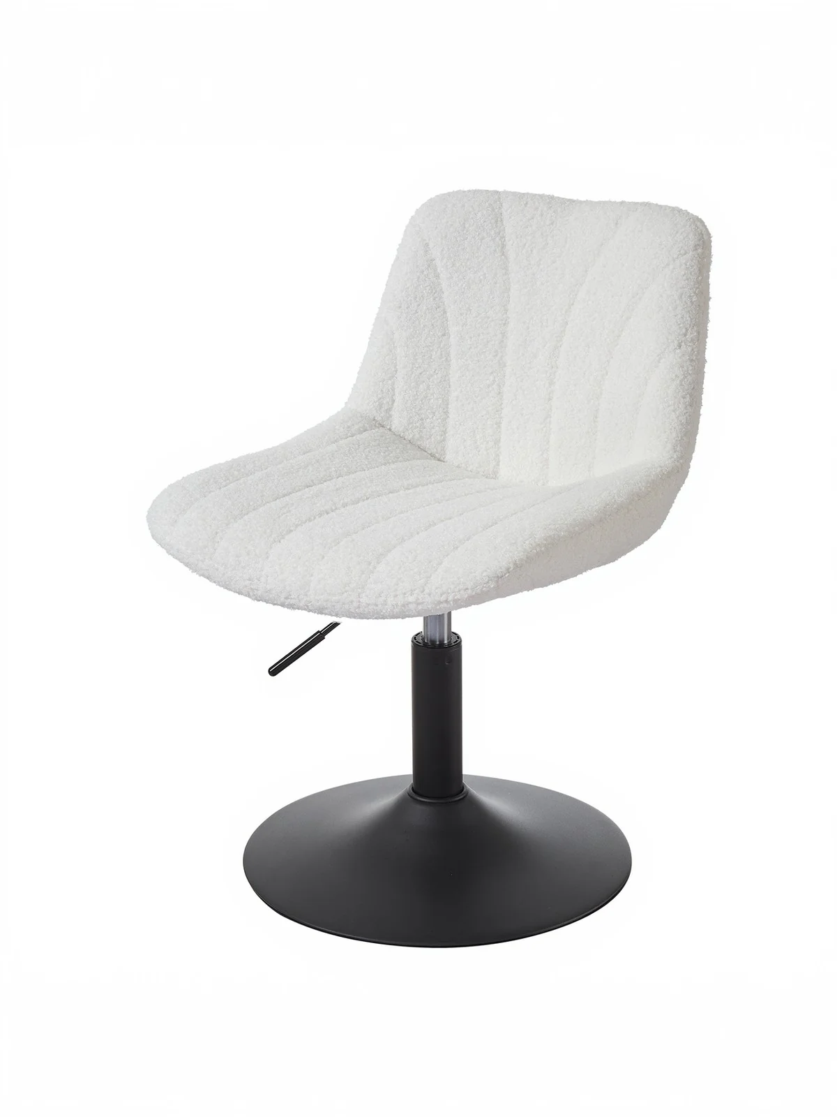 Adjustable swivel dressing stool with backrest