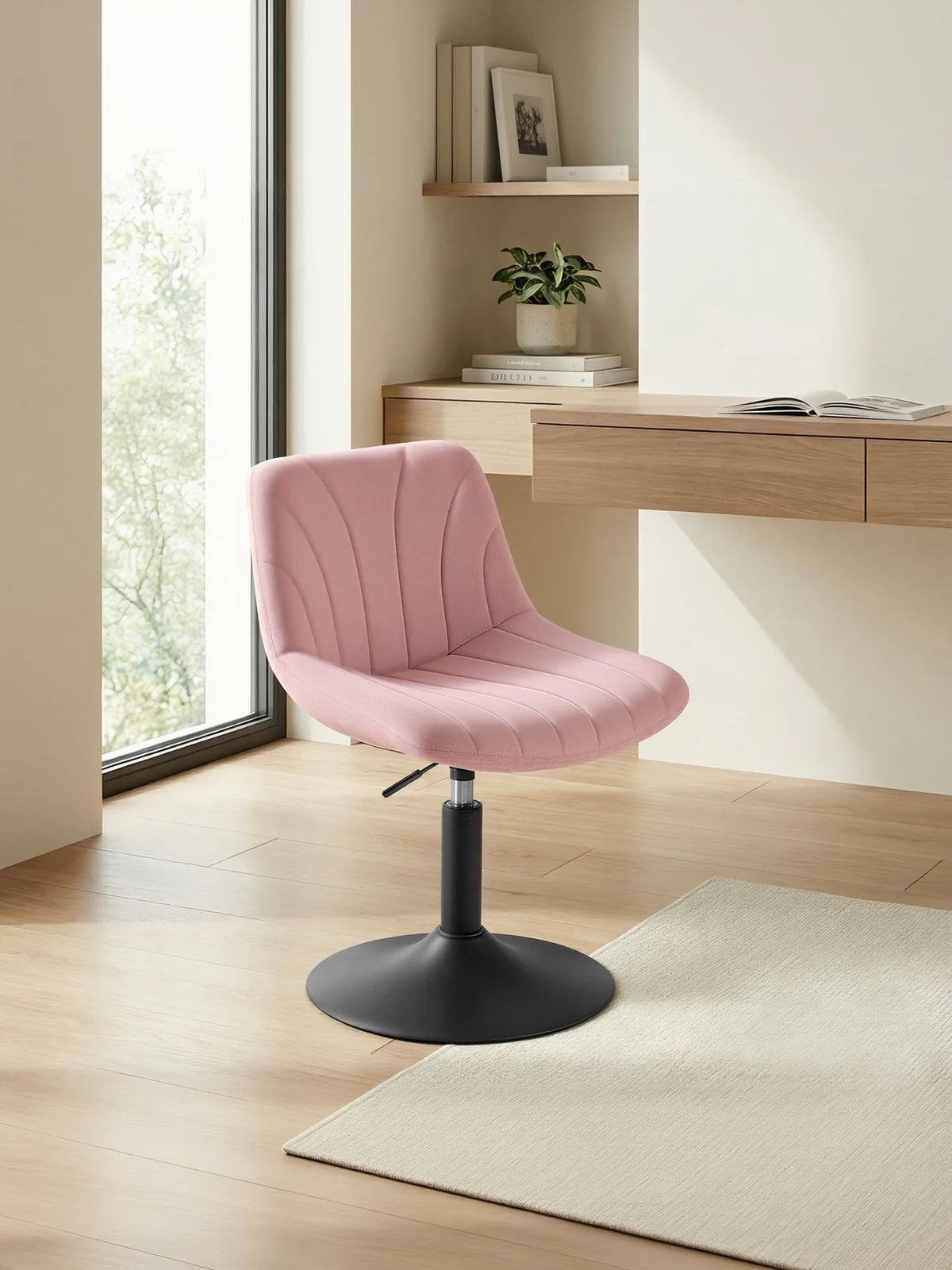 Adjustable swivel dressing stool with backrest - Image 3