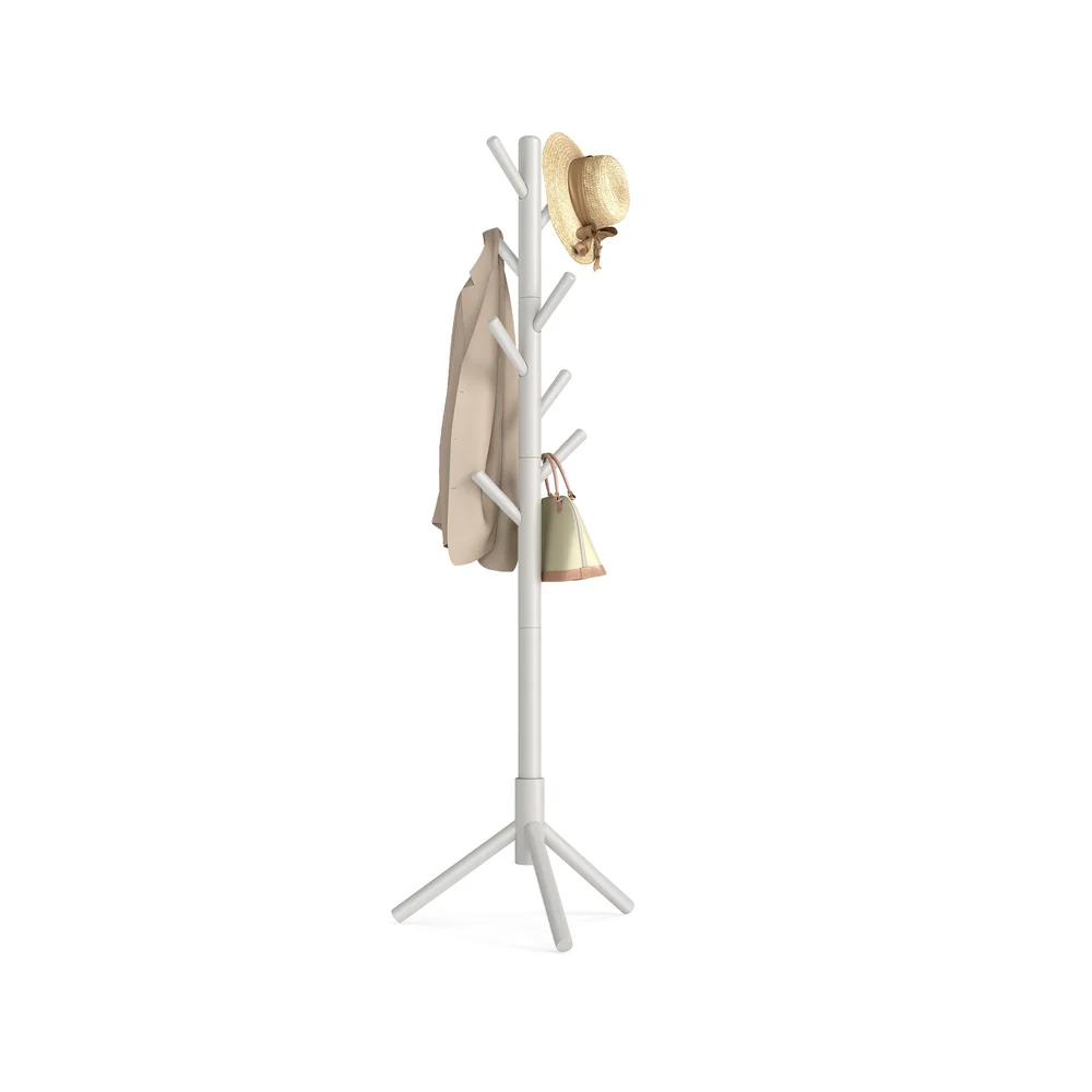 Black Free Standing Wood Coat Stand - Image 3