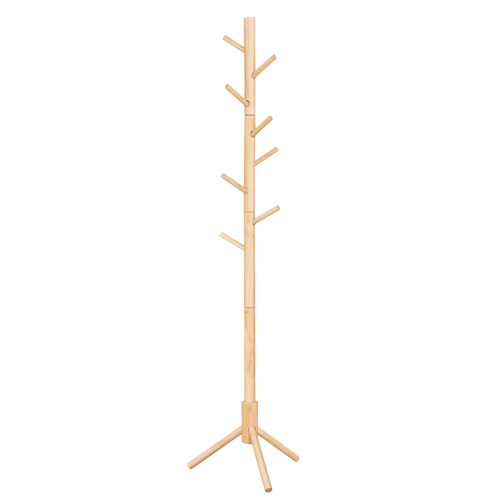 Black Free Standing Wood Coat Stand - Image 4