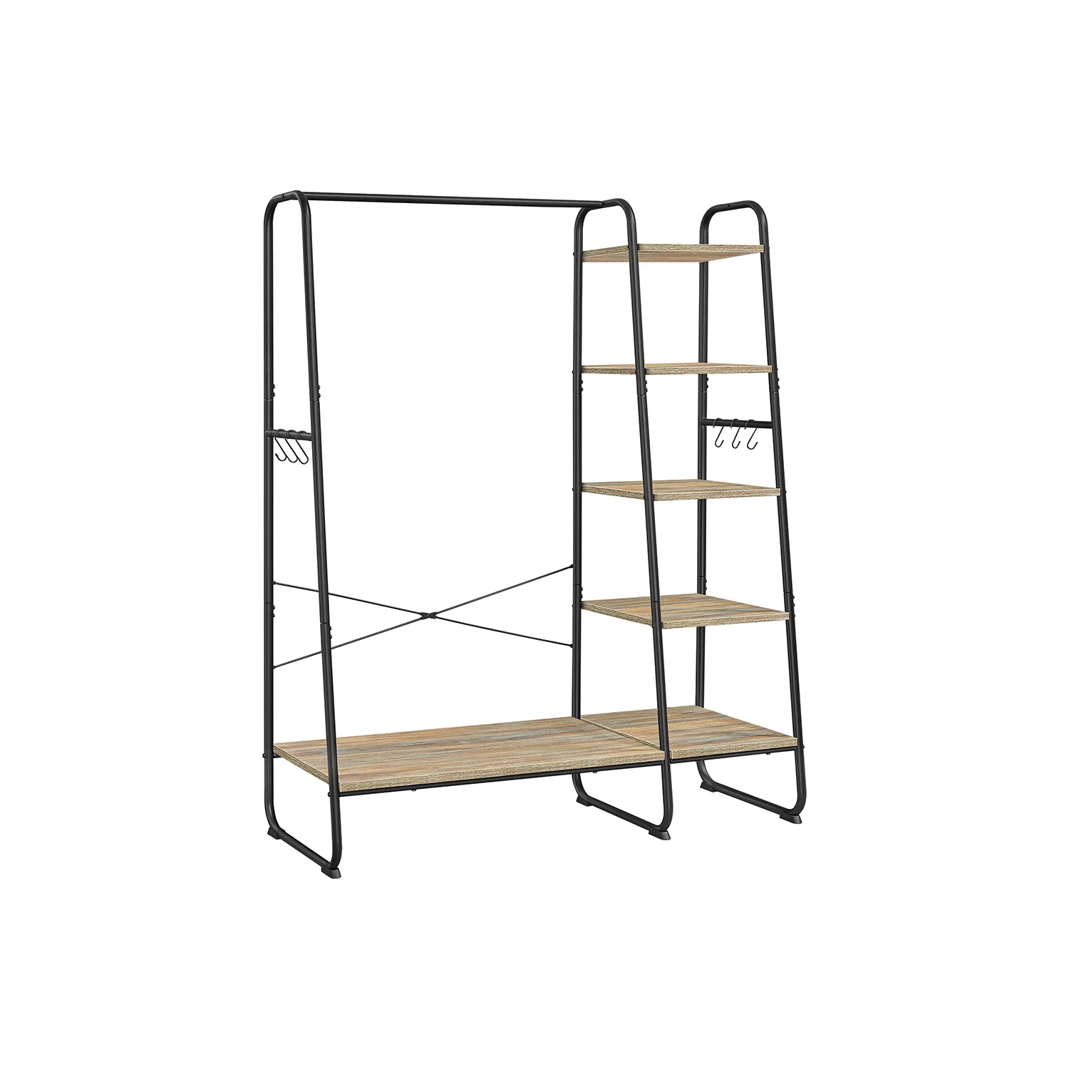 Clothes Rail with Storage Shelves - Image 3