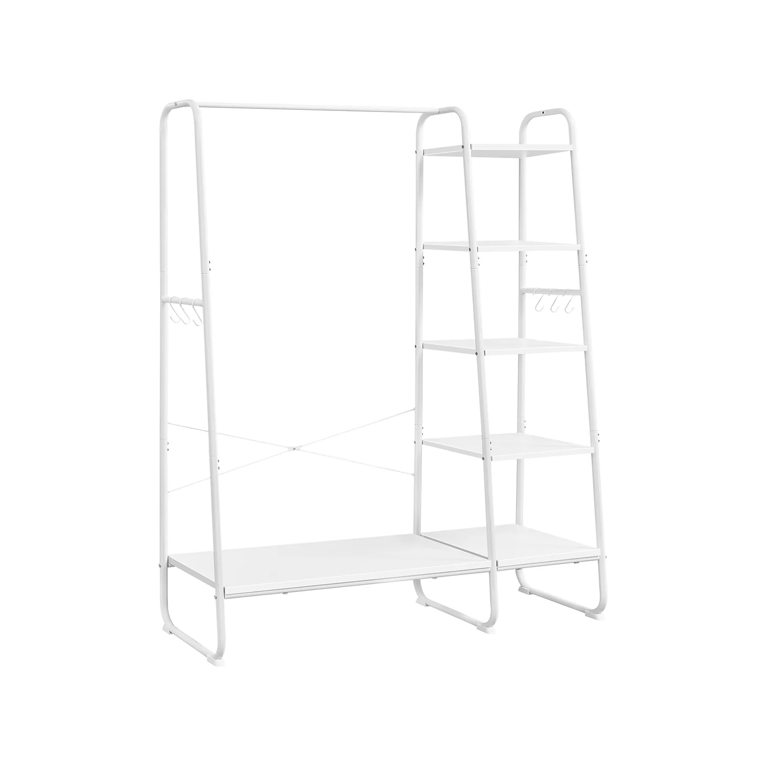 Clothes Rail with Storage Shelves - Image 4