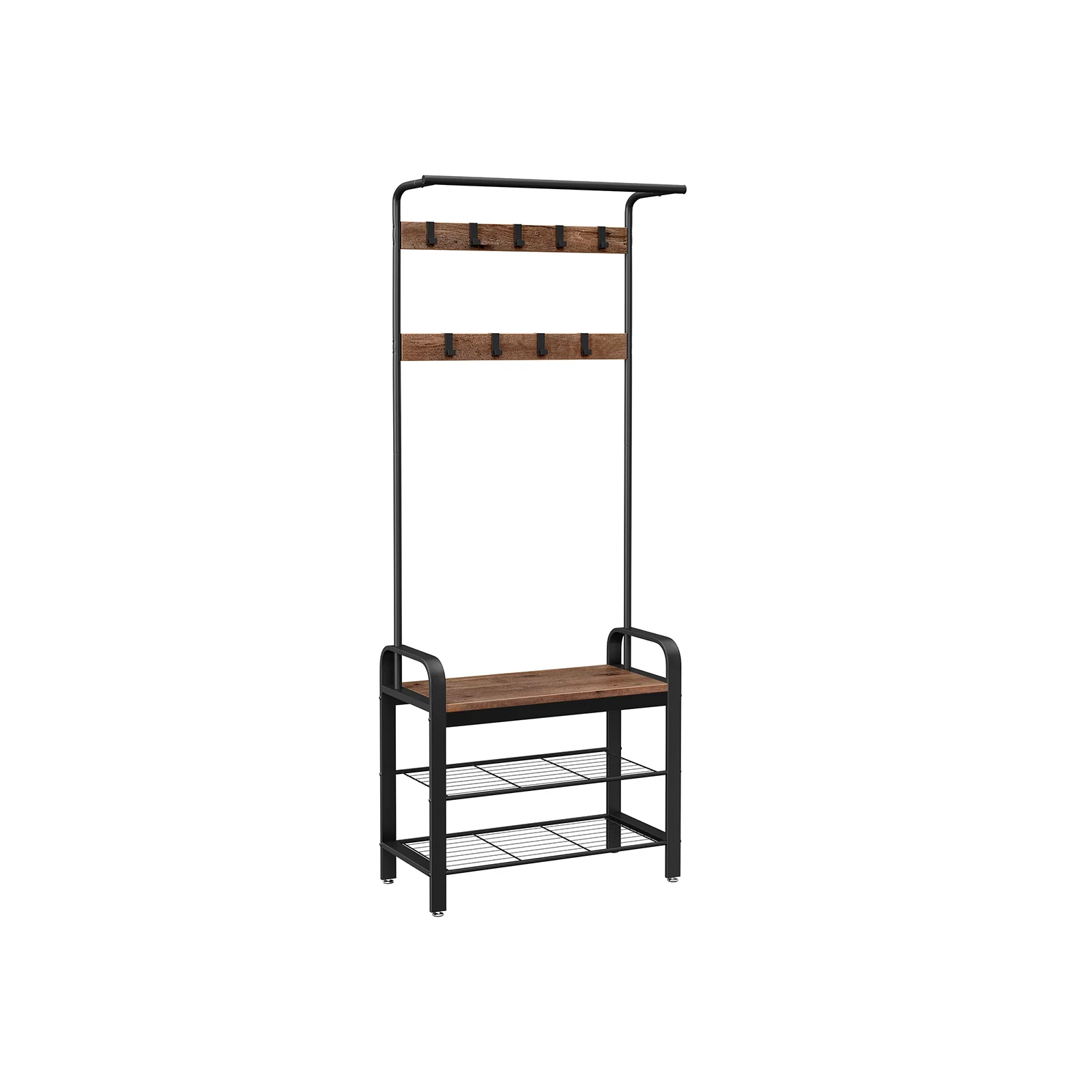 Coat Rack Stand Brown and Black