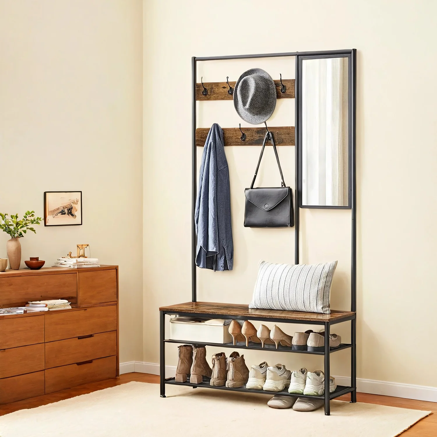 Coat Rack with Shoe Storage - Image 2