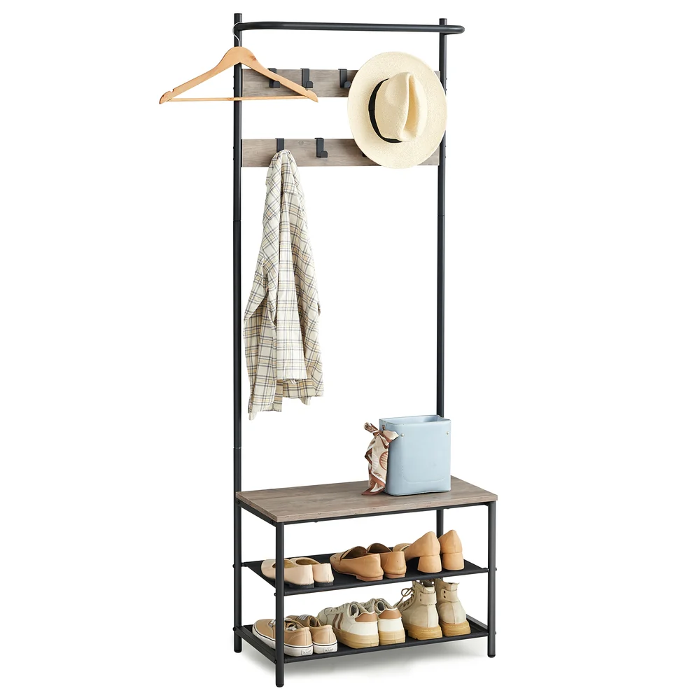 Coat Stand with Shoe Bench - Image 3