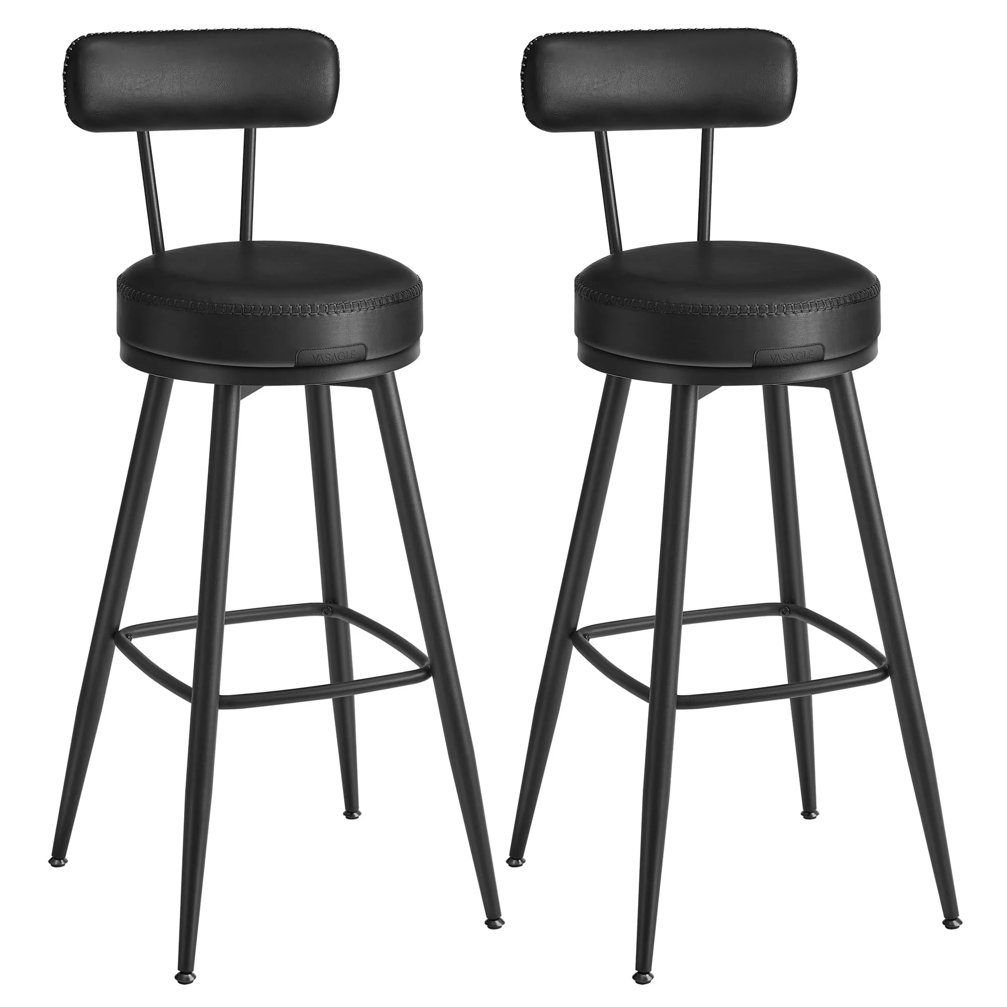 EKHO Collection - 360° Swivel Bar Stools Set of 2