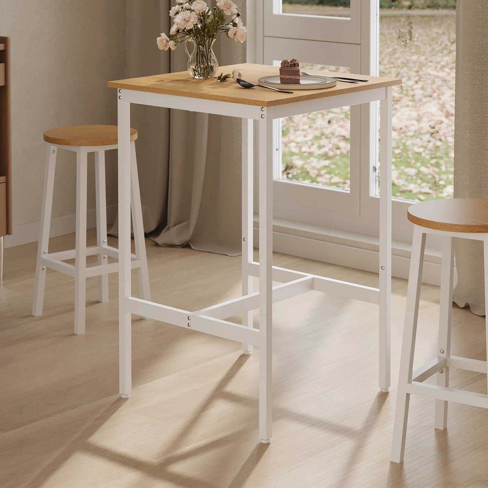 Bar Table, Tall Kitchen Table for Breakfast, Dining Room Table - Image 2