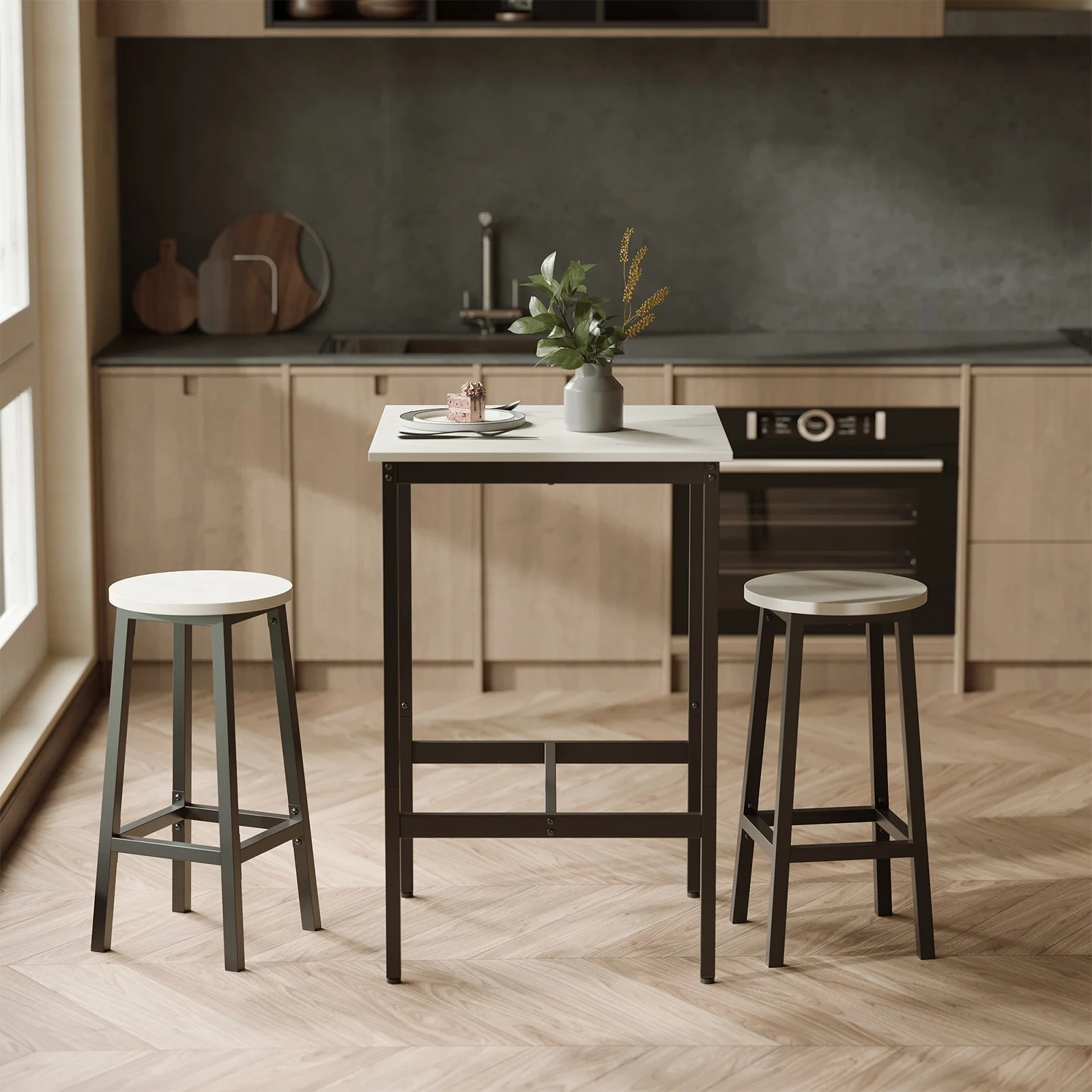 Bar Table, Tall Kitchen Table for Breakfast, Dining Room Table - Image 3