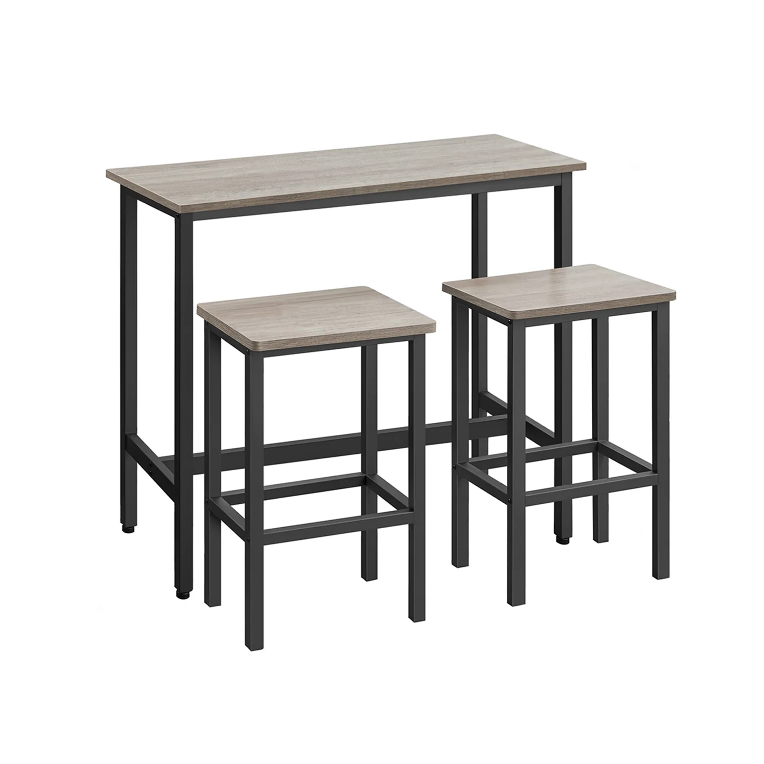 Industrial Bar Table with Stools for Kitchen & Dining - Image 2
