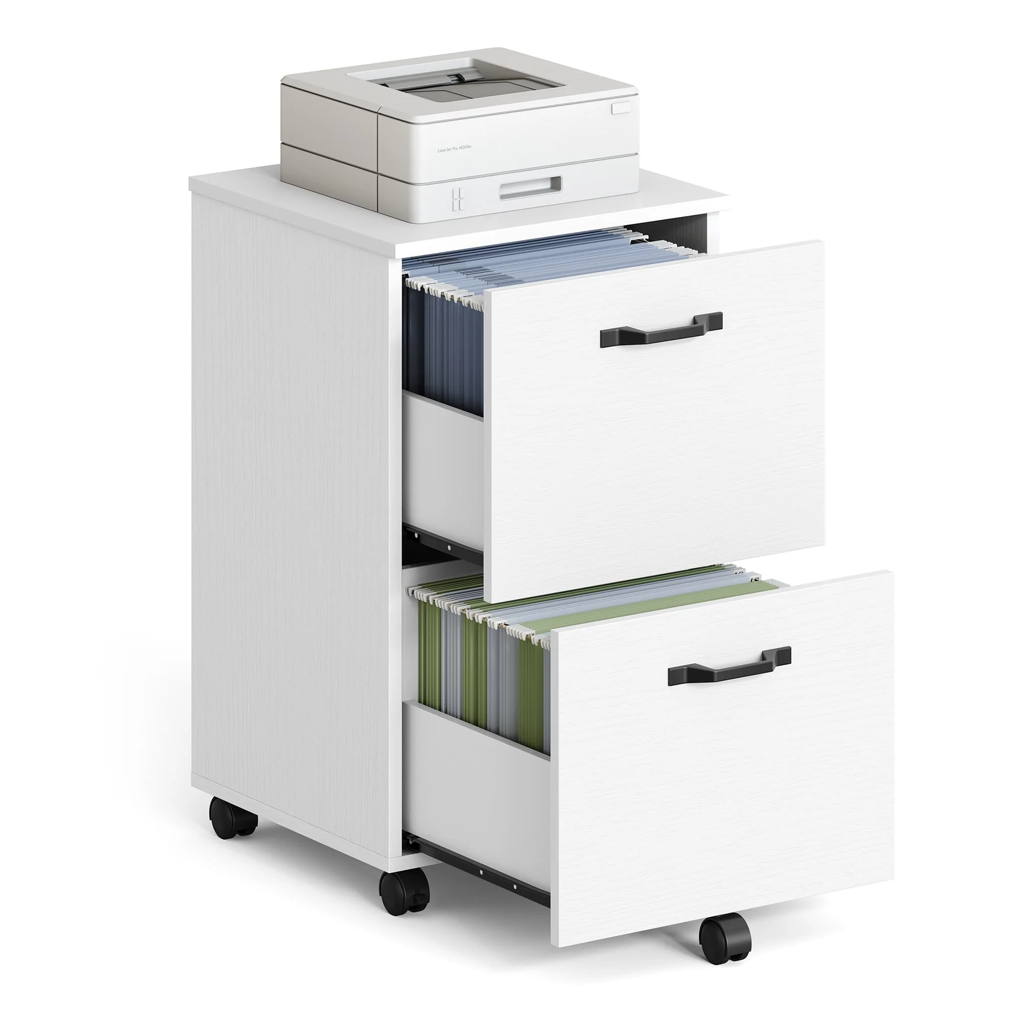 2-Drawer Filing Cabinet, Mobile File Cabinet for Home Office - Image 3