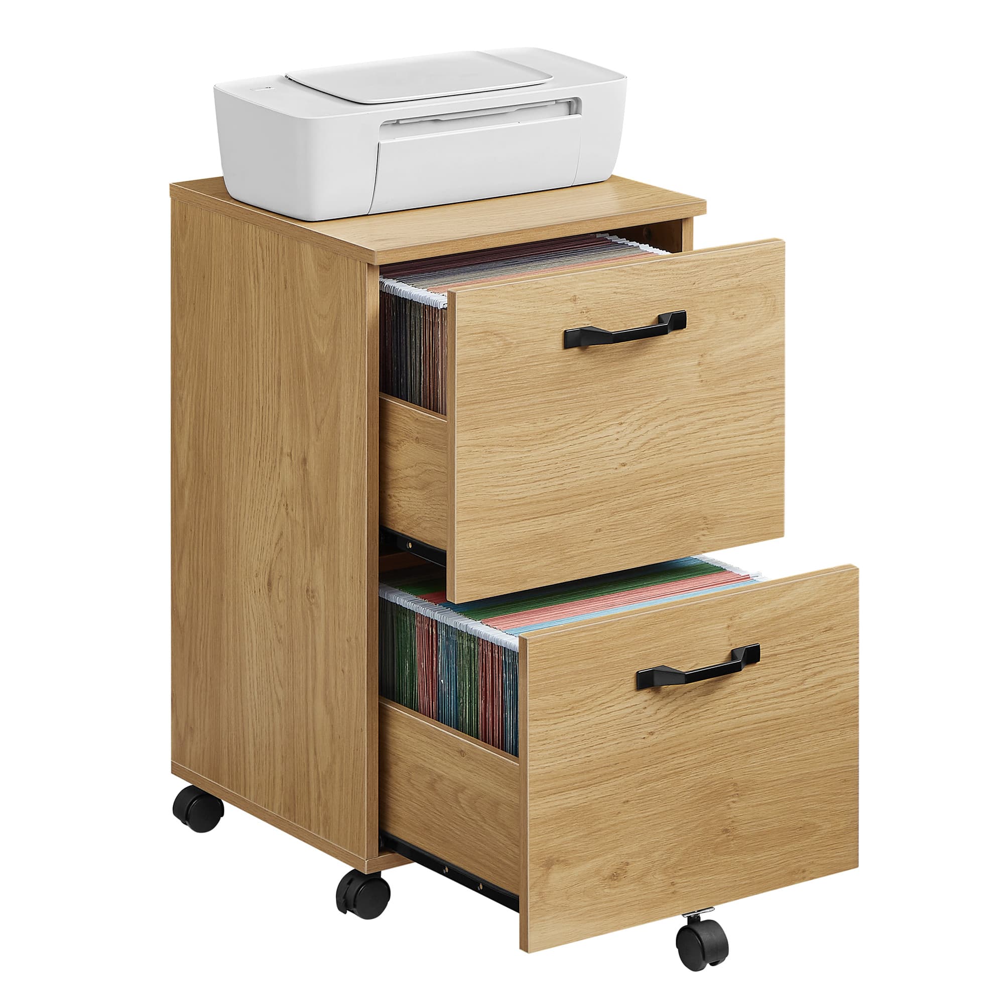 2-Drawer Filing Cabinet, Mobile File Cabinet for Home Office - Image 4