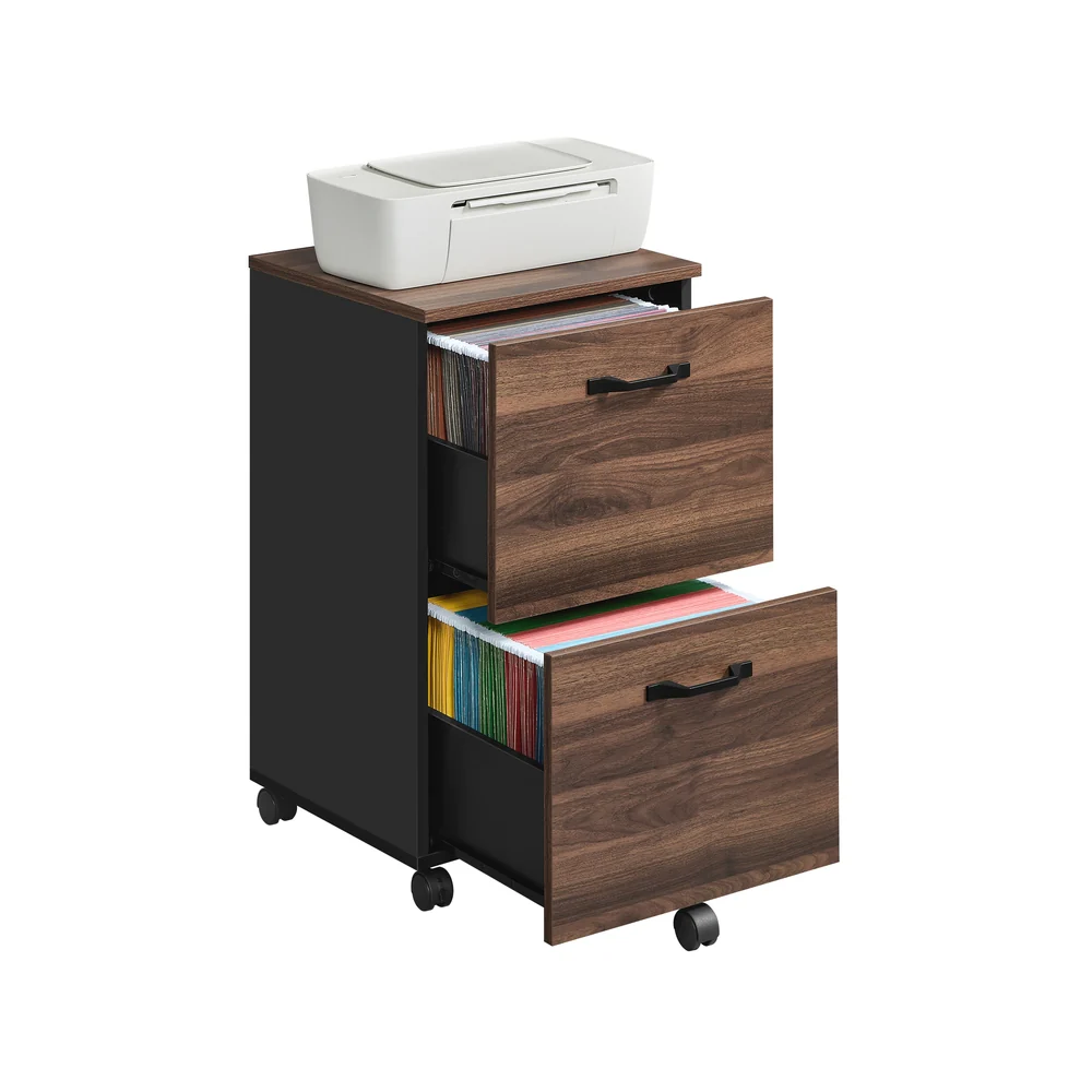 2-Drawer Filing Cabinet, Mobile File Cabinet for Home Office - Image 5