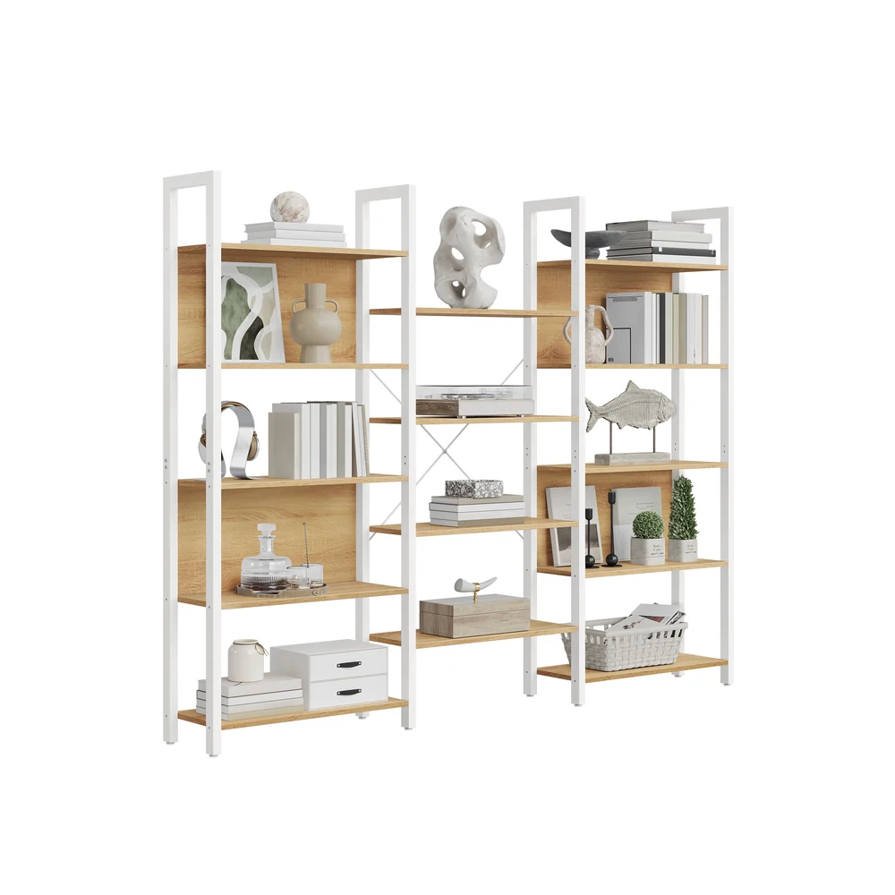 Large Bookshelf with 14 Storage Shelves - Image 6