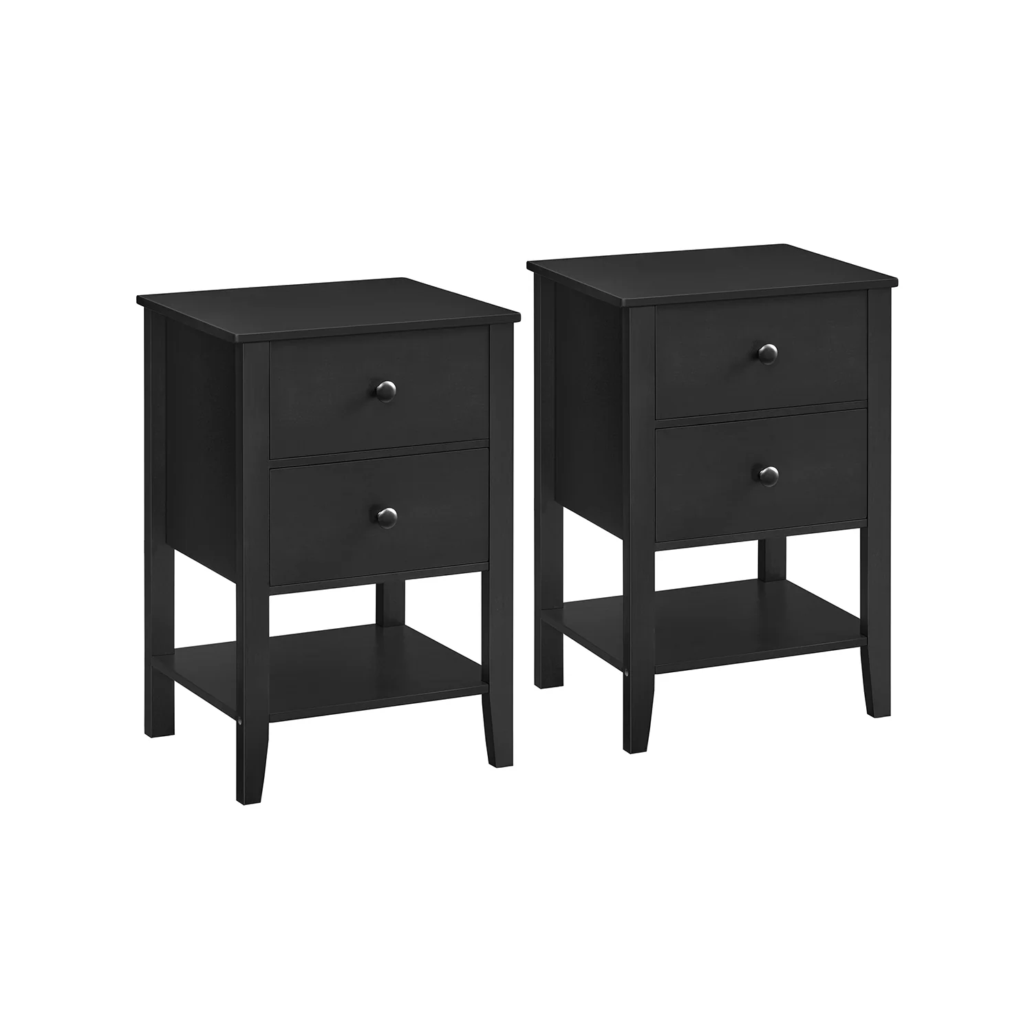 Bamboo Bedside Table with 2 Drawers - Image 2
