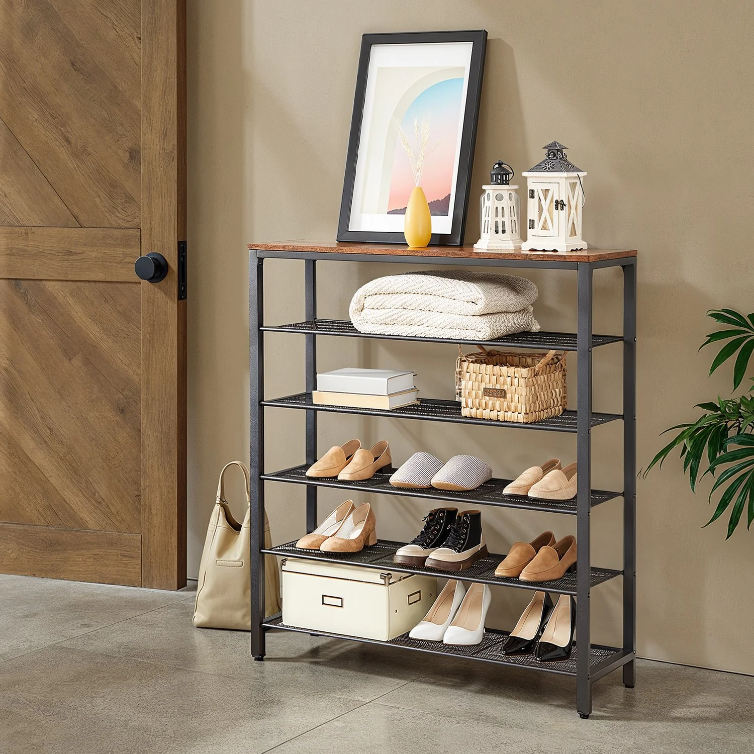 Mesh Shelves Shoe Organizer