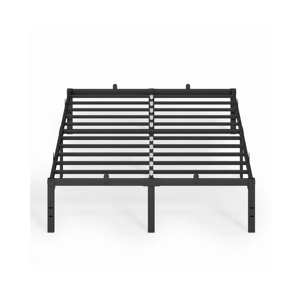 Metal bed frame with under bed storage for modern guest rooms - Image 3