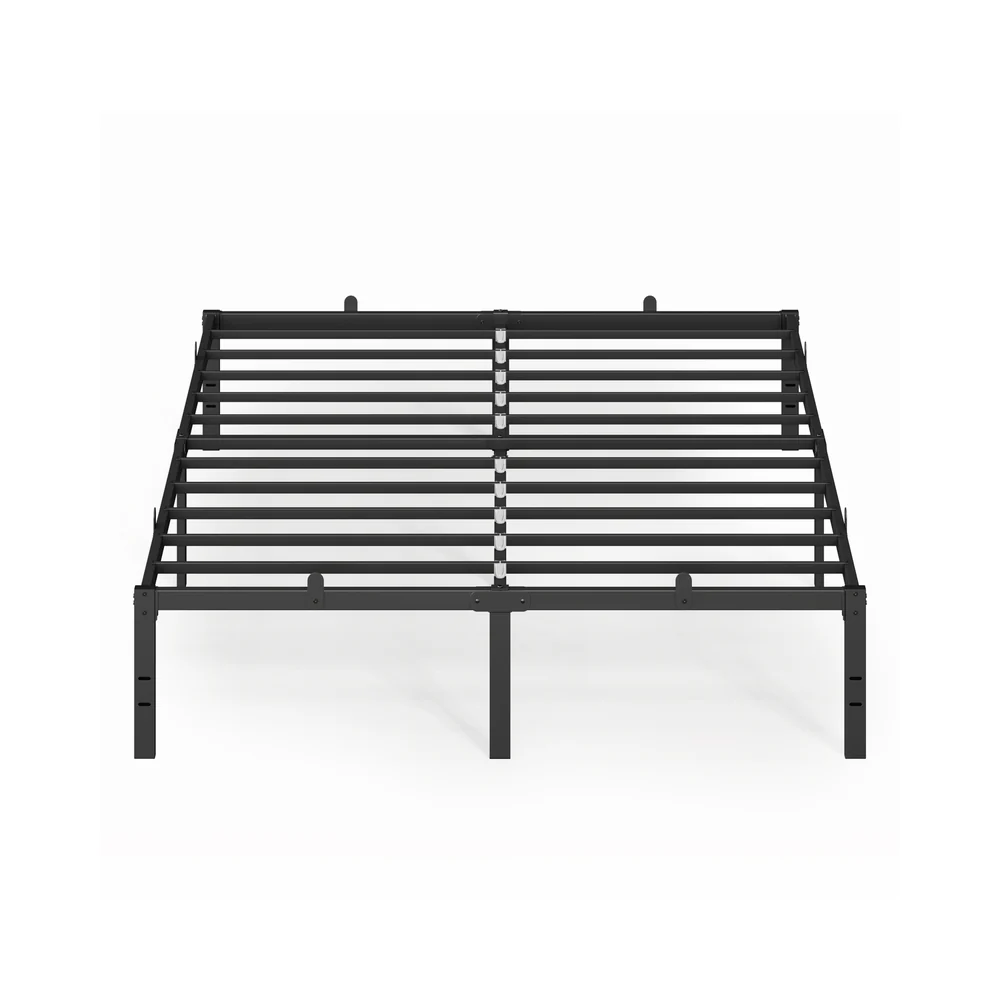 Metal bed frame with under bed storage for modern guest rooms - Image 6