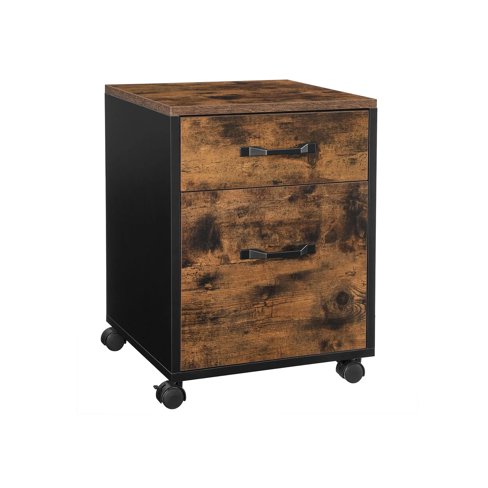 Rolling File Cabinet with 3 Drawers and Wheels - Image 3