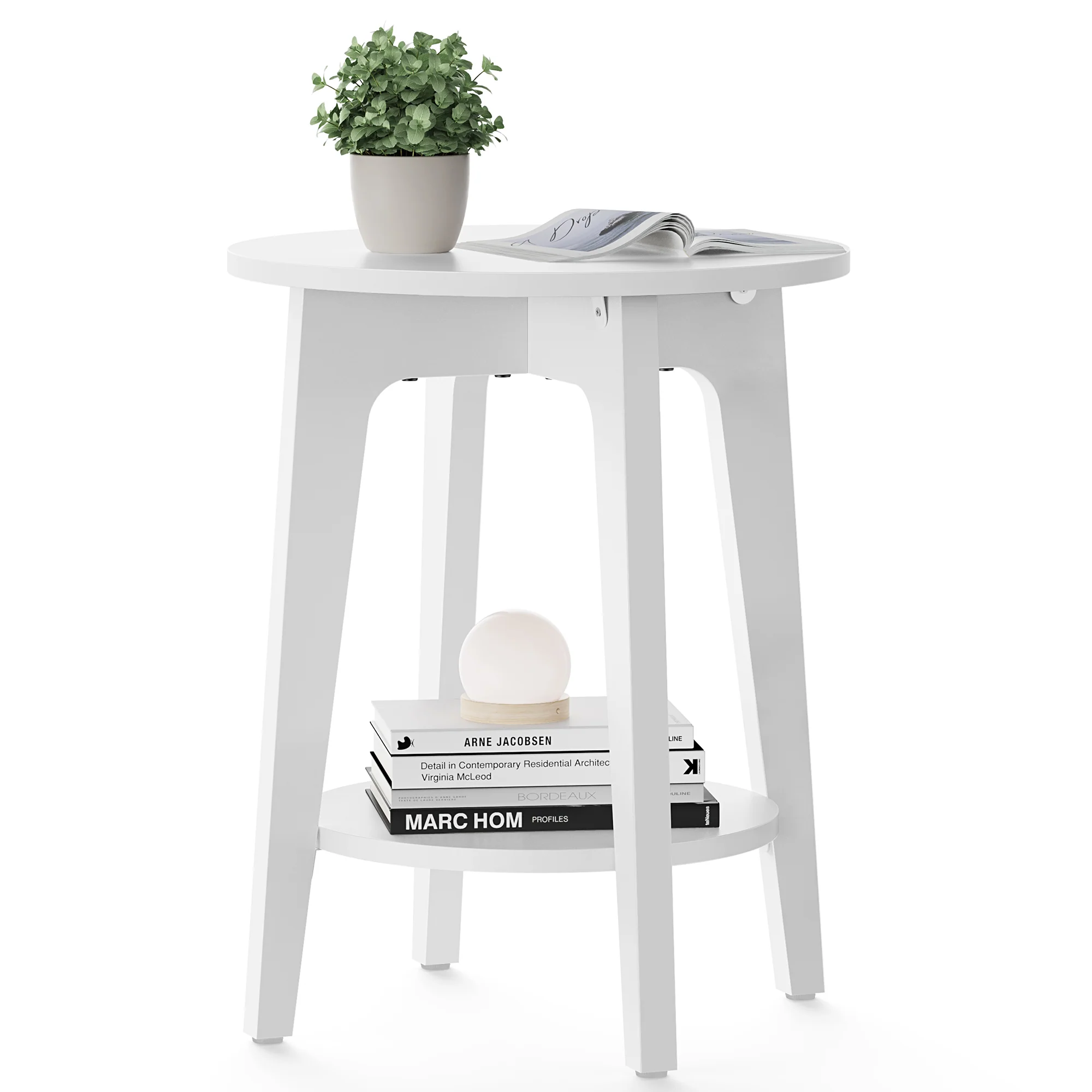 Round Side Table for Living Room - Image 3