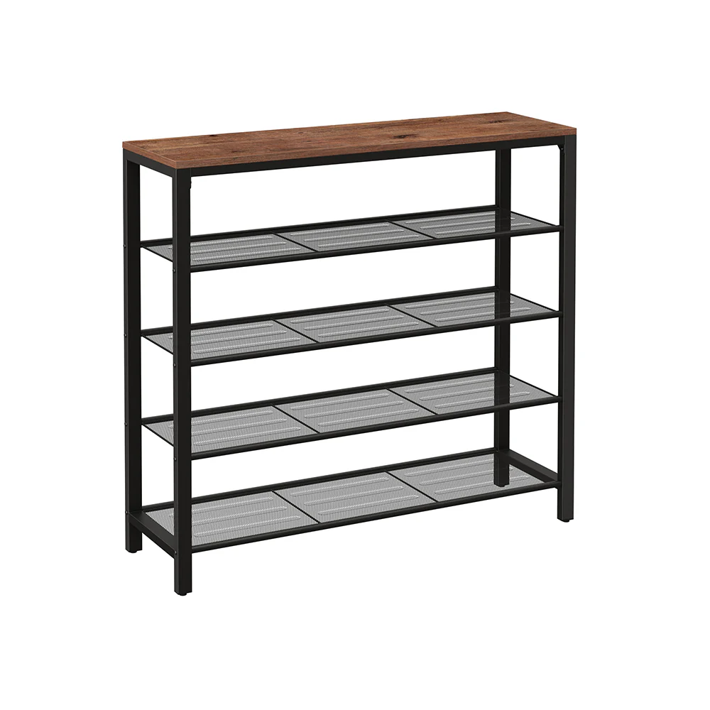 Shoe Rack with 4 Mesh Shelves - Image 3