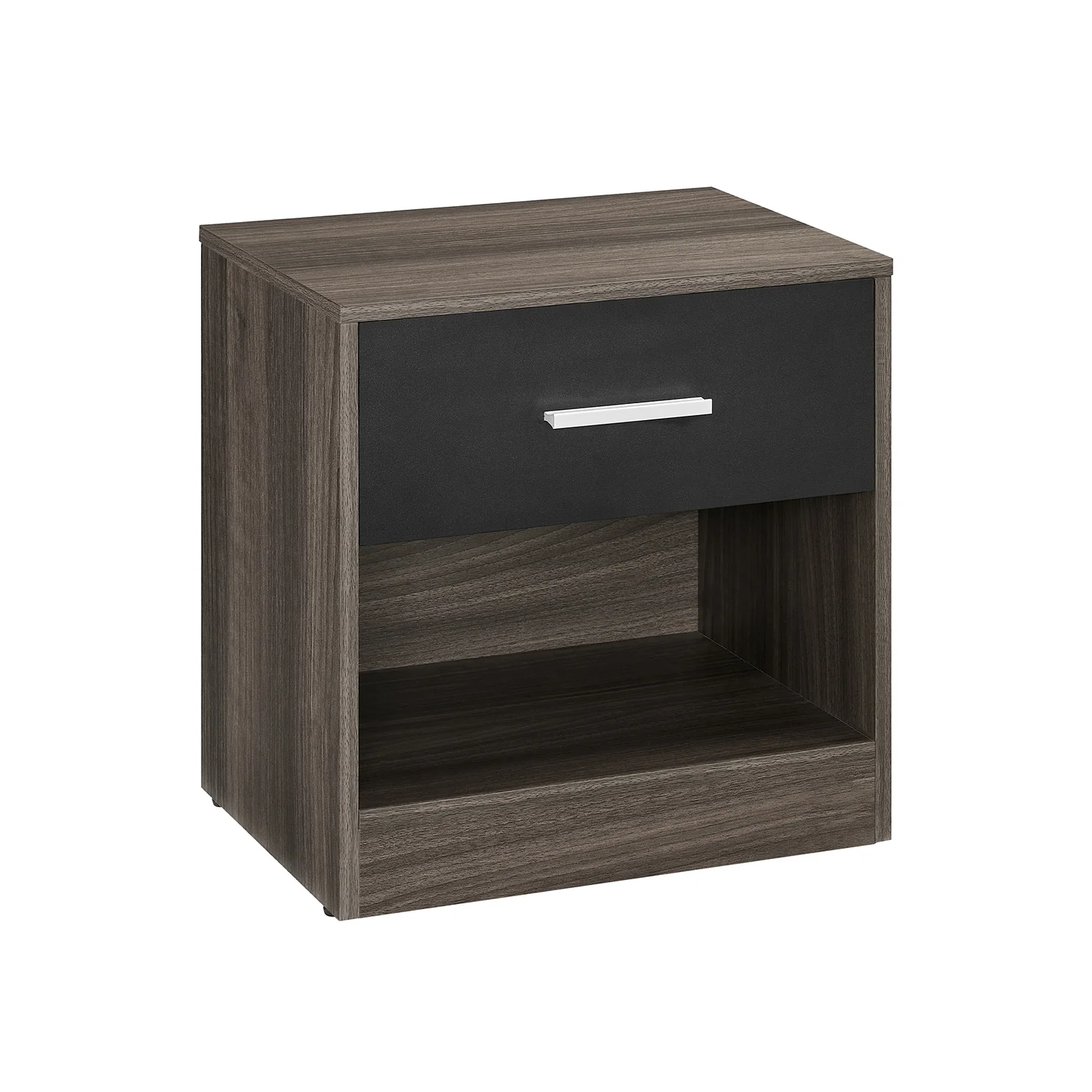 Bedside Table with Open Compartment and Drawer - Image 5