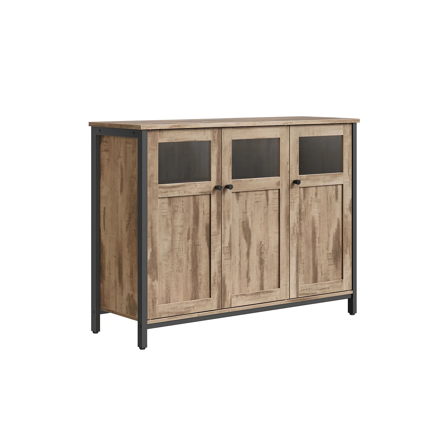 Sideboard Rustic Brown and Black - Image 3