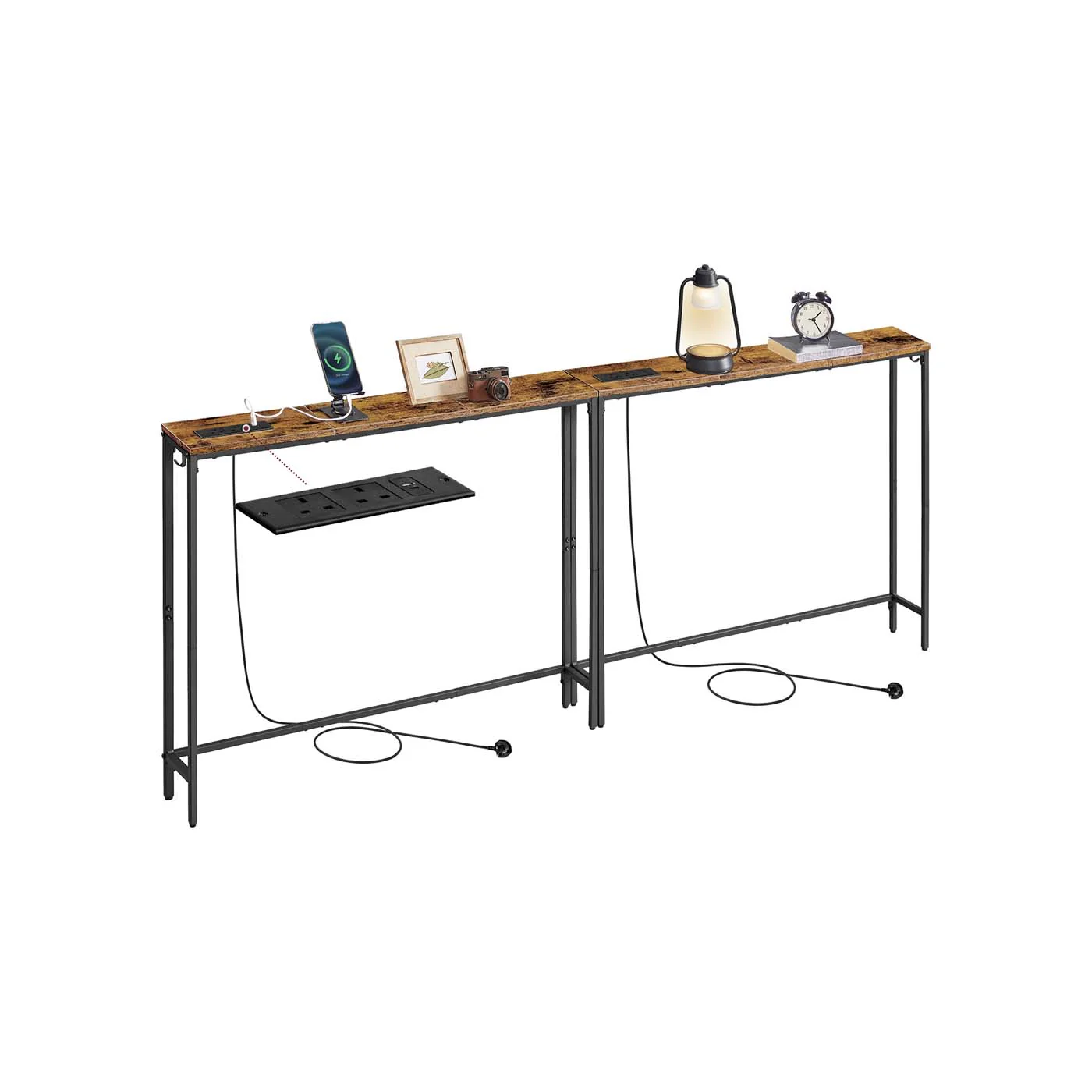 Slim Console Tables with Charging Station