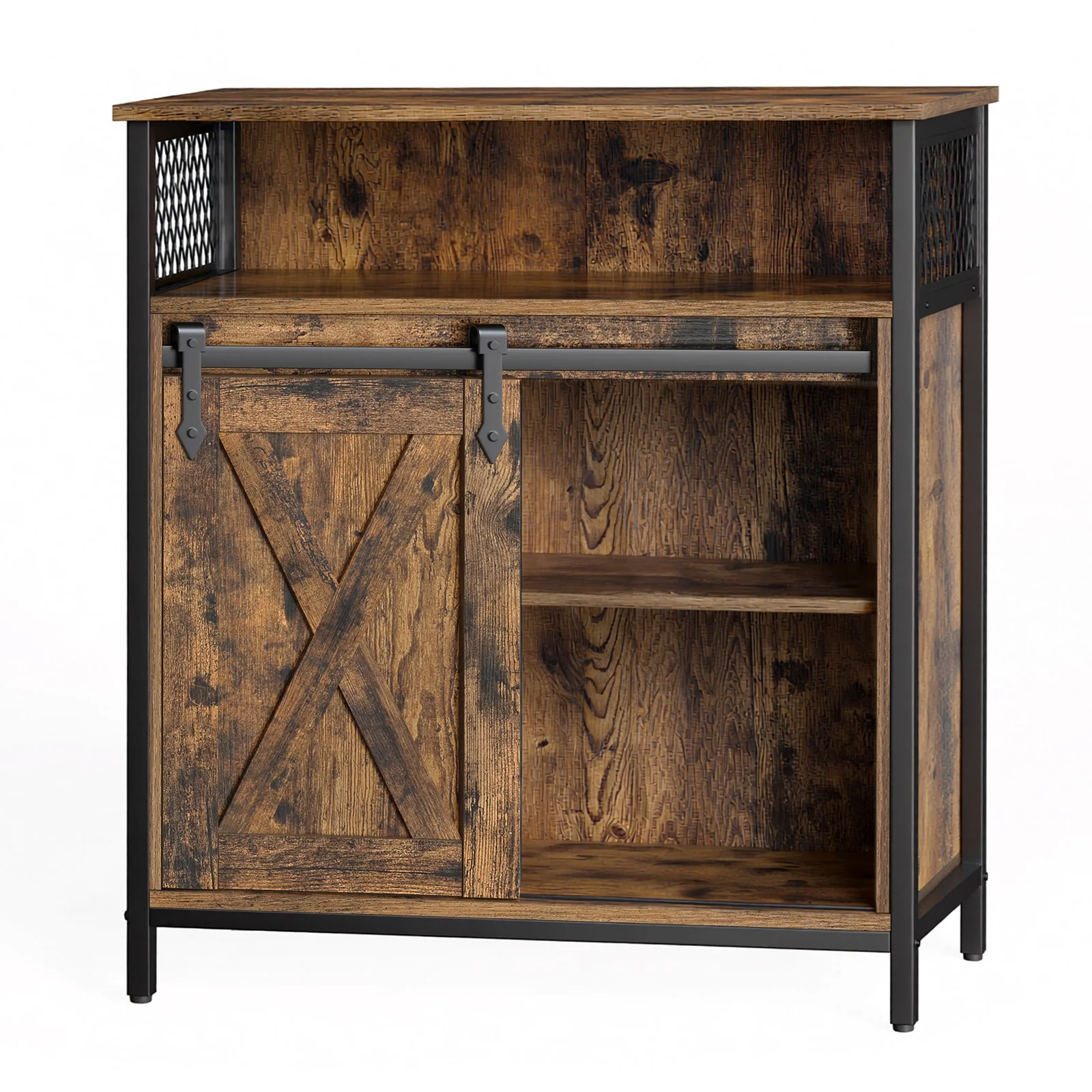 Storage Cabinet with Sliding Barn Door
