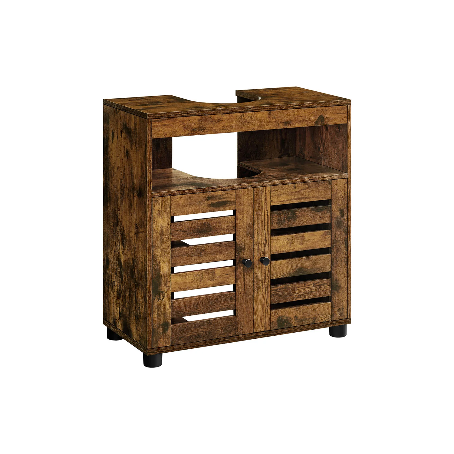 Under Sink Cabinet Rustic Brown - Image 2